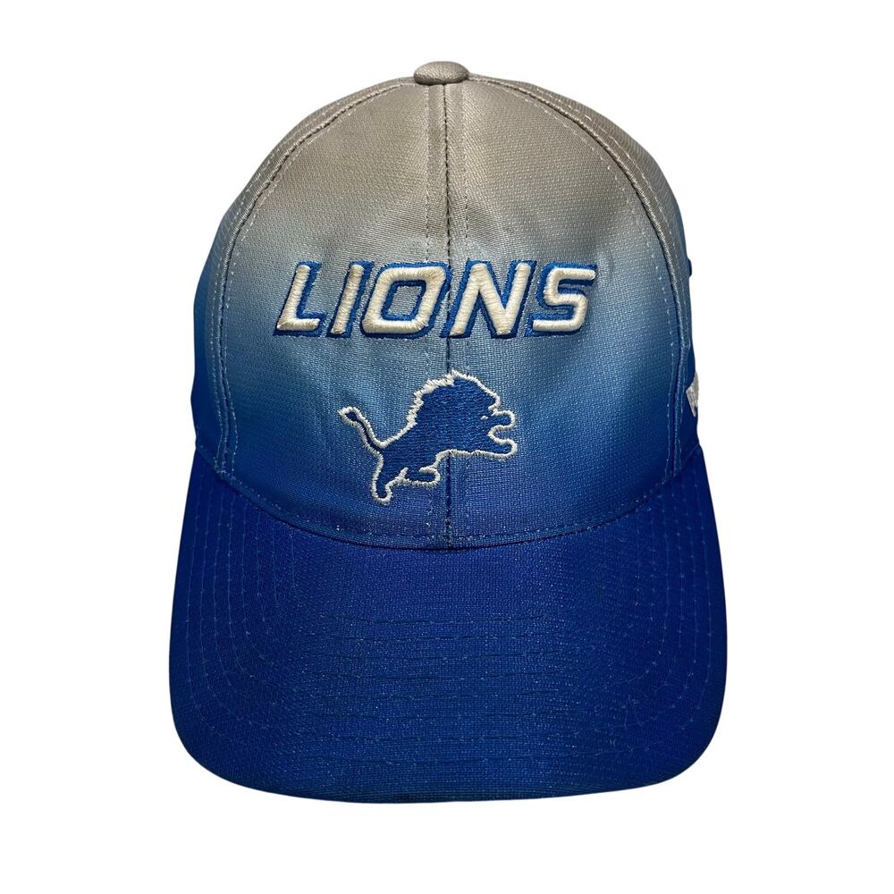 Vintage 90s Puma Pro Line Detroit Lions Gradient Fade Strapback Hat Cap NFL